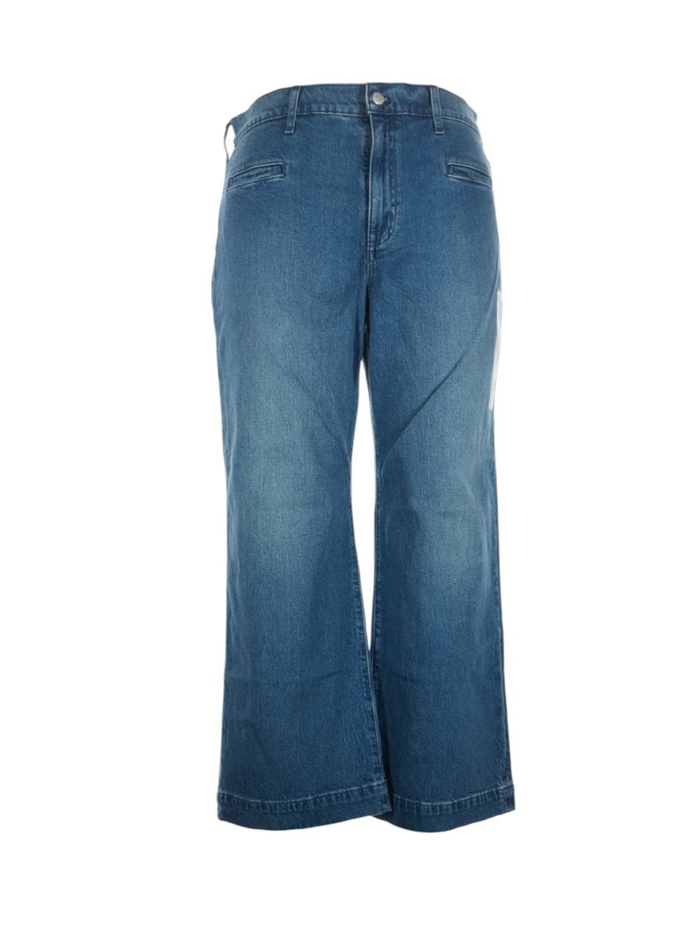J. Crew Wide Leg Cropped Jean with Welt Pockets in All Day Stretch Size 31 NWT